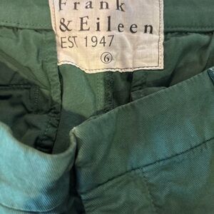 Frank & Eileen Forest Green Cotton Chino Pants